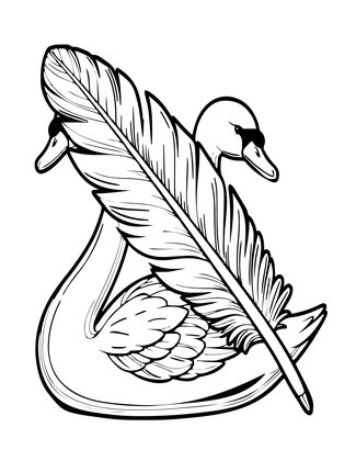 Swan Quill - Free printable coloring page
