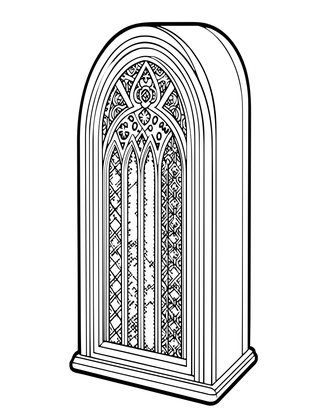 Cathedral Radio - Free printable coloring page