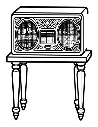 Zenith Console - Free printable coloring page
