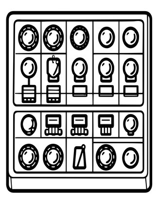 Radio Control Panel - Free printable coloring page