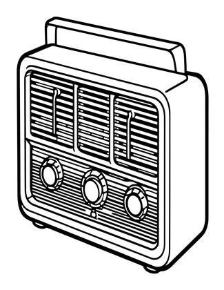 Radio Schematic - Free printable coloring page