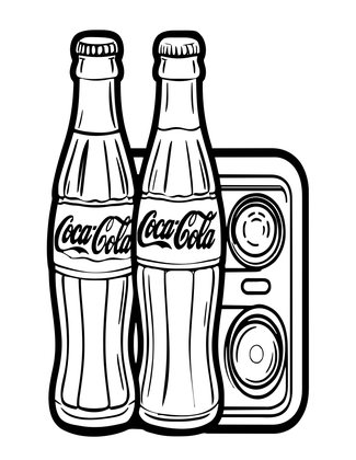 Novelty Radio - Free printable coloring page