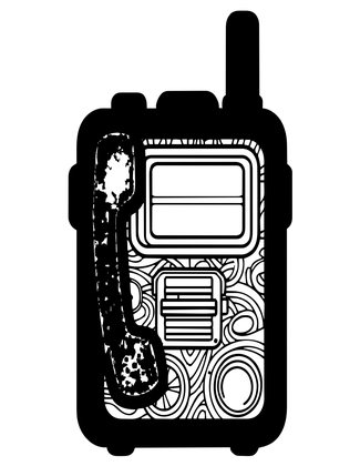 Military Field Radio - Free printable coloring page
