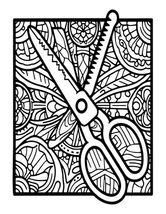 Pinking Shears - Free printable coloring page