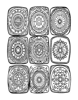 Sewing Pattern - Free printable coloring page