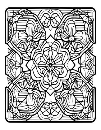 Smocking Sampler - Free printable coloring page