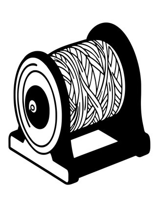 Yarn Winder - Free printable coloring page