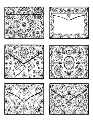 Transfer Patterns - Free printable coloring page