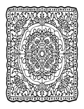 Broderie Anglaise - Free printable coloring page