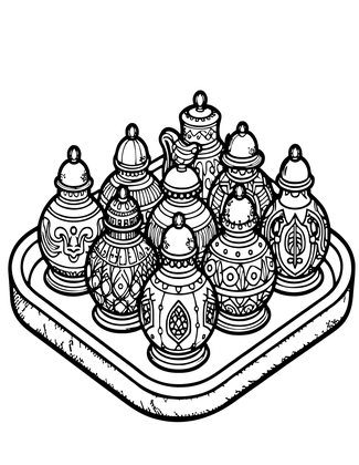 Thimble Collection - Free printable coloring page