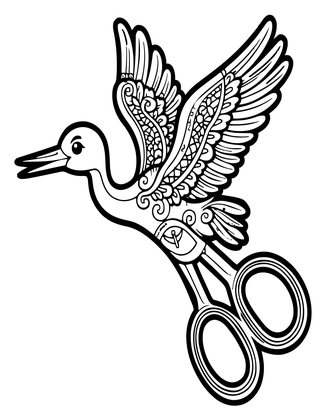 Scissors Collection - Free printable coloring page