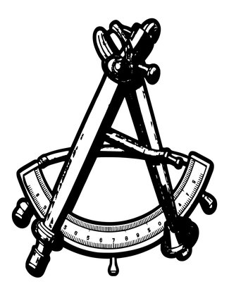 Brass Sextant - Free printable coloring page