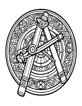 Sextant Repair - Free printable coloring page