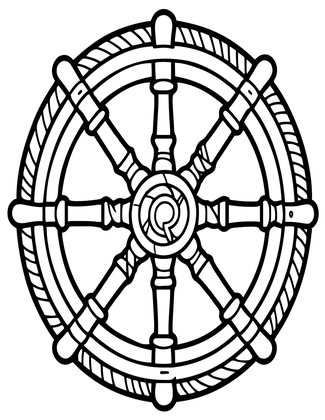 Rope Wrap - Free printable coloring page