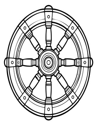 Ten Spoke - Free printable coloring page