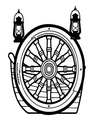 Lantern Glow - Free printable coloring page