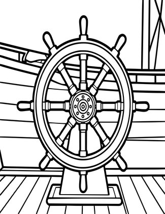 Deck Mount - Free printable coloring page