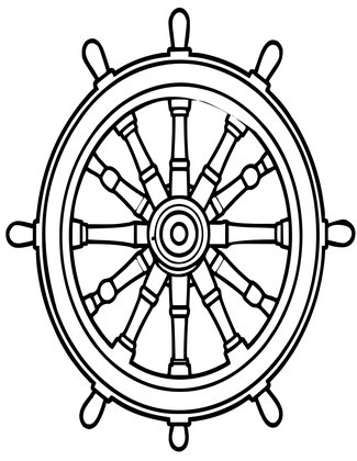 Ironclad Wheel - Free printable coloring page