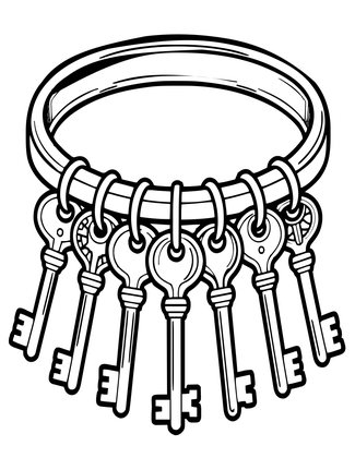 Coat Hook Ring - Free printable coloring page