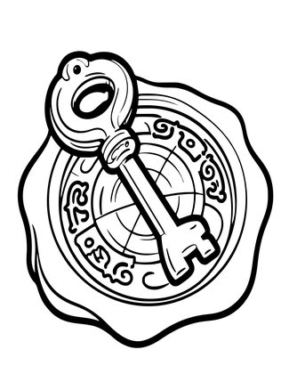 Wax Seal - Free printable coloring page