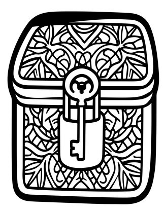 Jewelry Box - Free printable coloring page