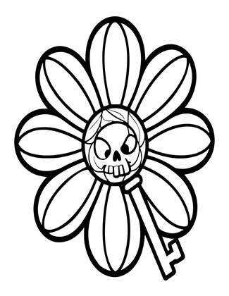 Daisy Bow - Free printable coloring page