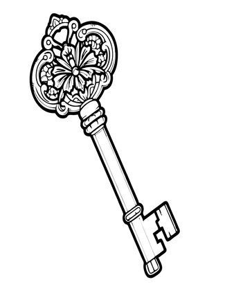 Brass Ornate - Free printable coloring page