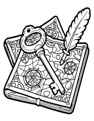 Map Overlay - Free printable coloring page