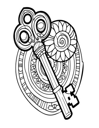 Spiral Bow - Free printable coloring page