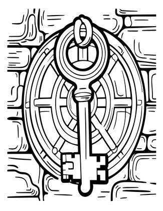 Wine Cellar - Free printable coloring page