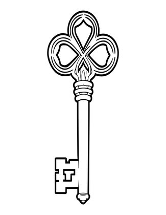 Trefoil Bow - Free printable coloring page