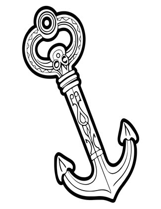 Anchor Theme - Free printable coloring page