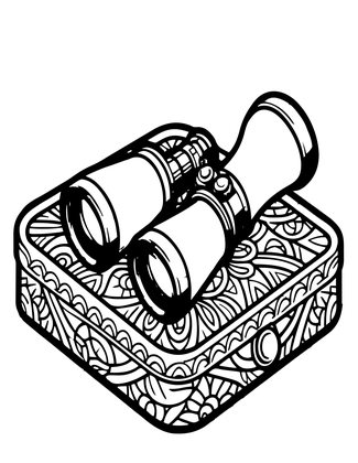 Gold and Ivory - Free printable coloring page