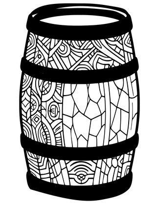 Worn Leather - Free printable coloring page