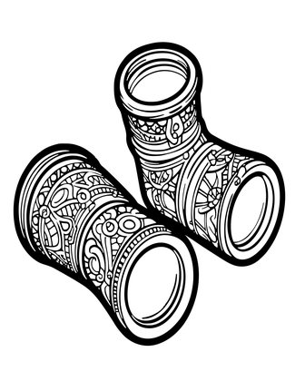 Collapsed Pocket - Free printable coloring page