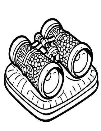 Opera Glass - Free printable coloring page