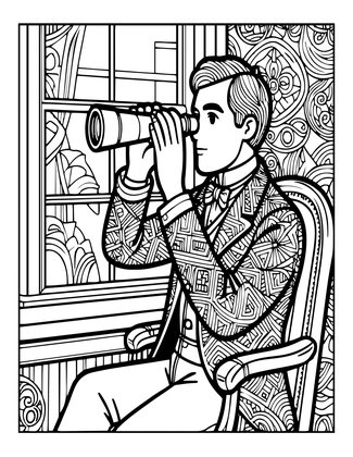 Drawing Room - Free printable coloring page