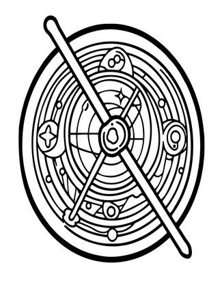 Gnomon Close-Up - Free printable coloring page