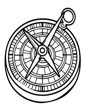 Sundial Collection - Free printable coloring page