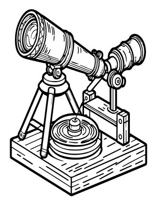 Telescope Maker - Free printable coloring page