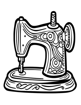 Thimble Holder - Free printable coloring page