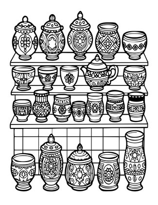 Thimble Market - Free printable coloring page