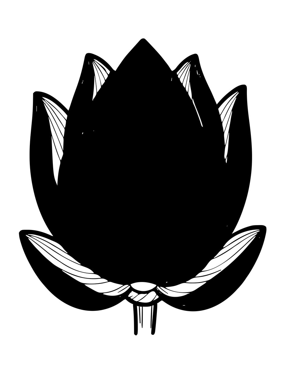 Lily Bud - free printable coloring page