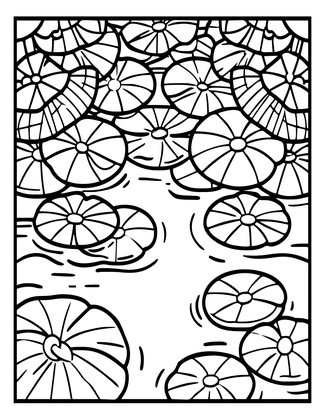 Lily Canopy - Free printable coloring page