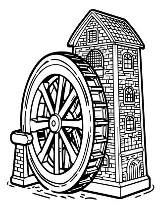 Paper Mill - Free printable coloring page