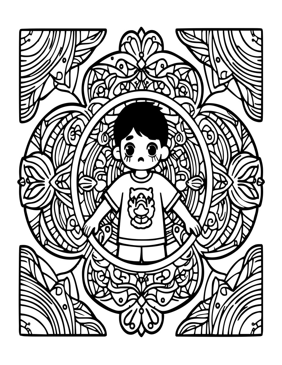 First Transformation - free printable coloring page