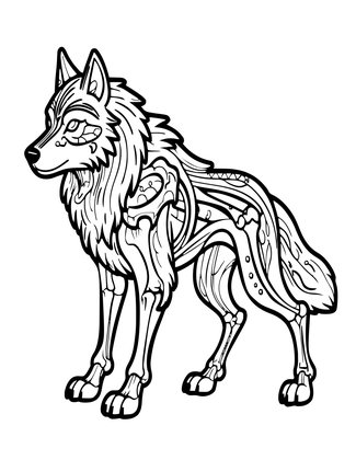 Transformation Scene - Free printable coloring page