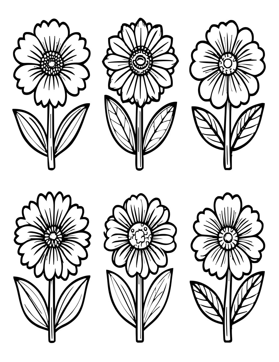 Botanical Page - free printable coloring page
