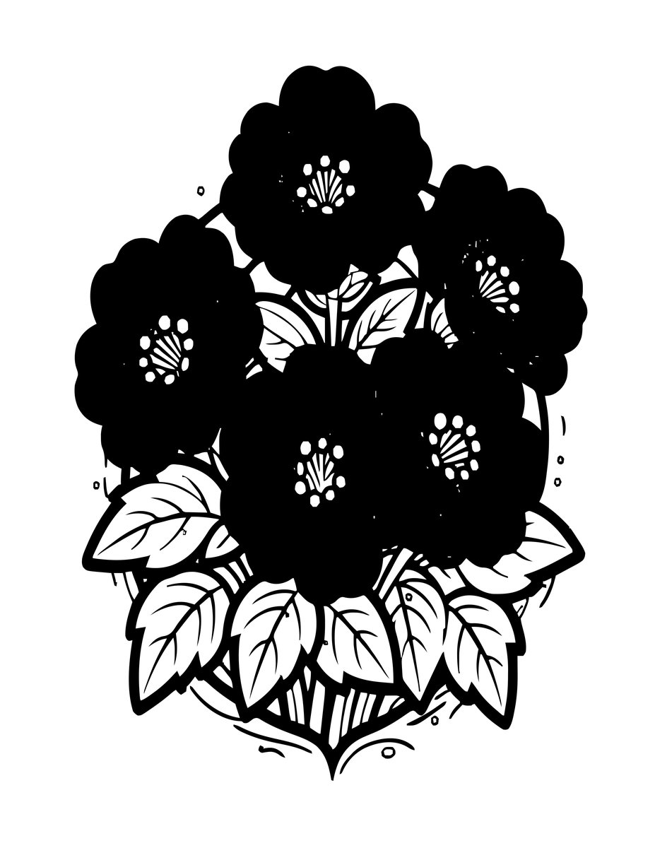 Herb Robert - free printable coloring page