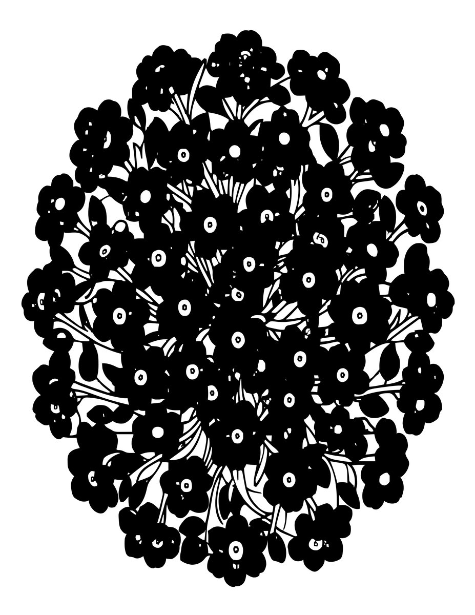 Forget-Me-Not - free printable coloring page